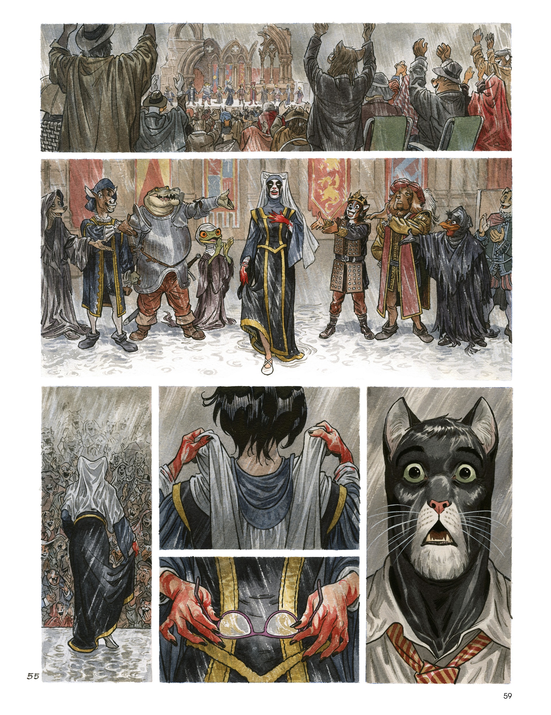 Read online Blacksad: They All Fall Down · Part One comic -  Issue # TPB - 61