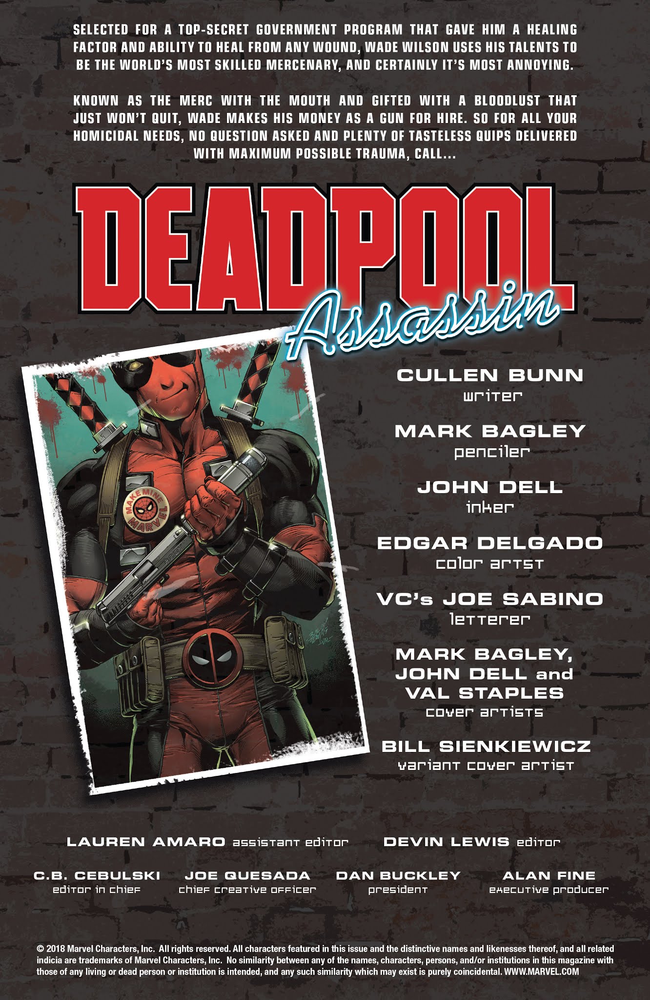 Read online Deadpool: Assassin comic -  Issue #1 - 2