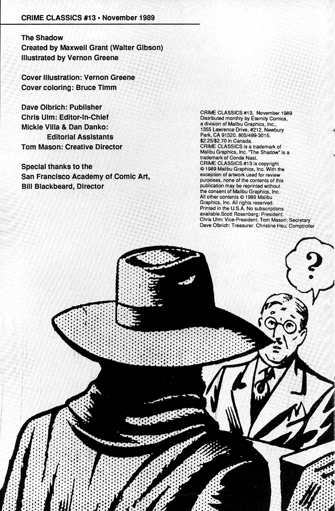 Read online Crime Classics comic -  Issue #13 - 2