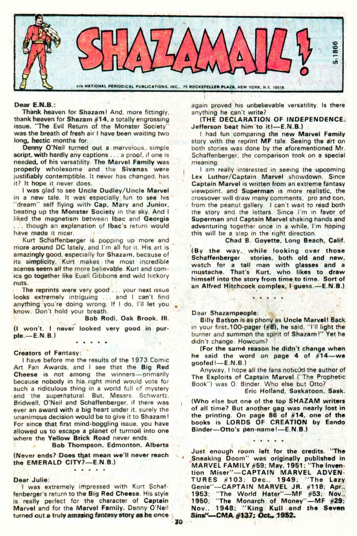 Read online Shazam! (1973) comic -  Issue #16 - 70