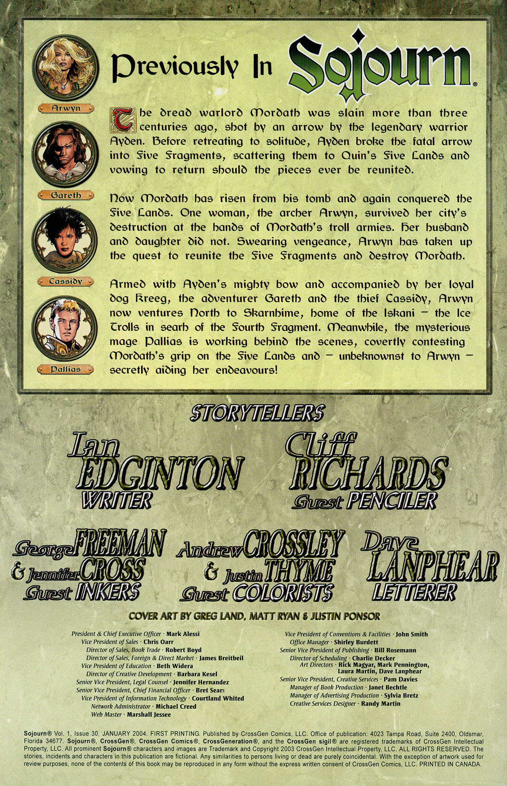 Read online Sojourn comic -  Issue #30 - 2