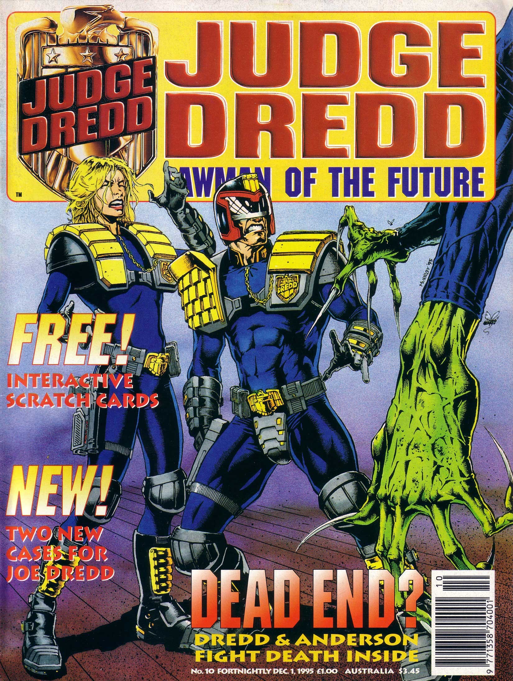 Read online Judge Dredd Lawman of the Future comic -  Issue #10 - 1