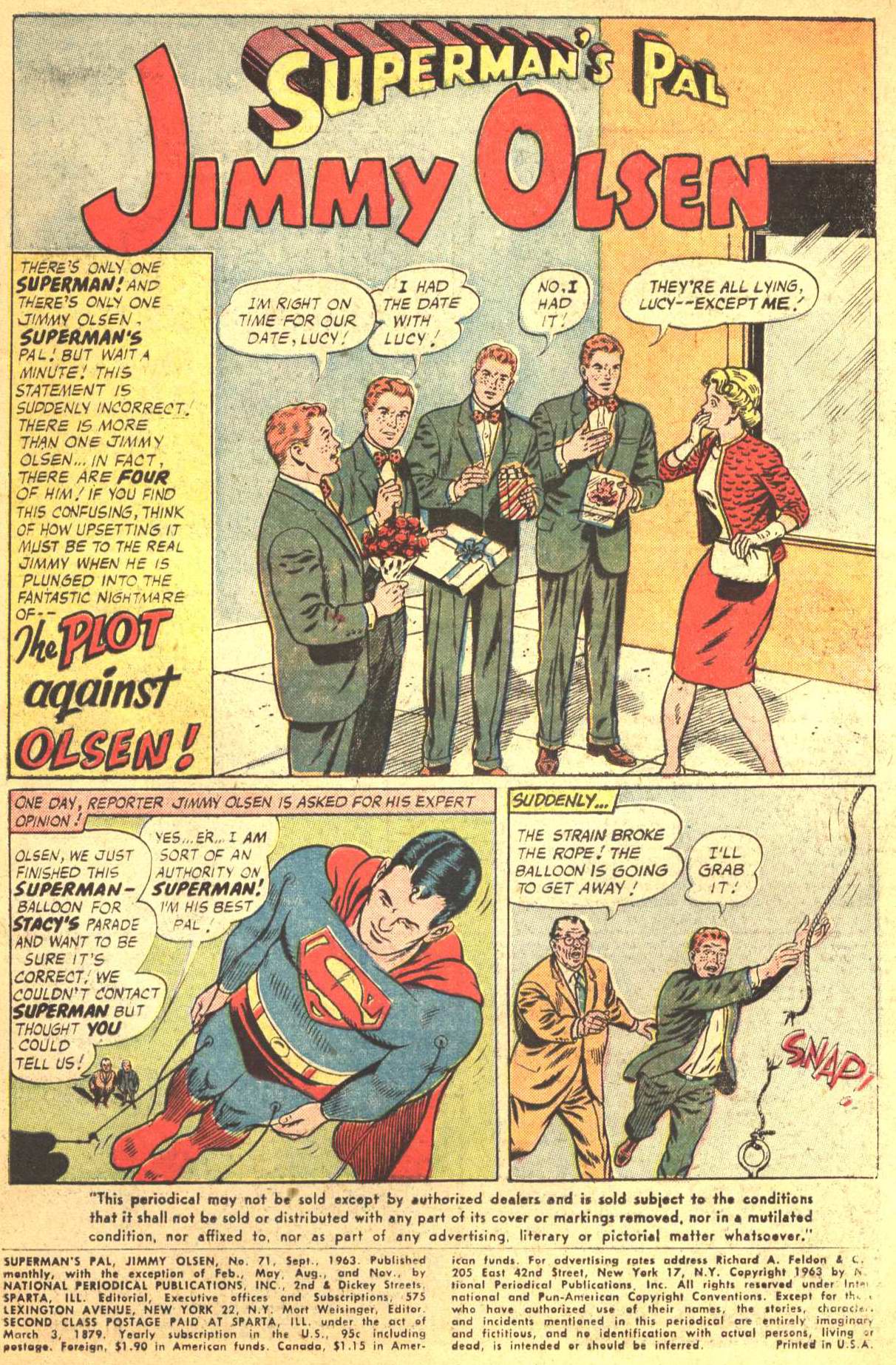 Read online Superman's Pal Jimmy Olsen comic -  Issue #71 - 2