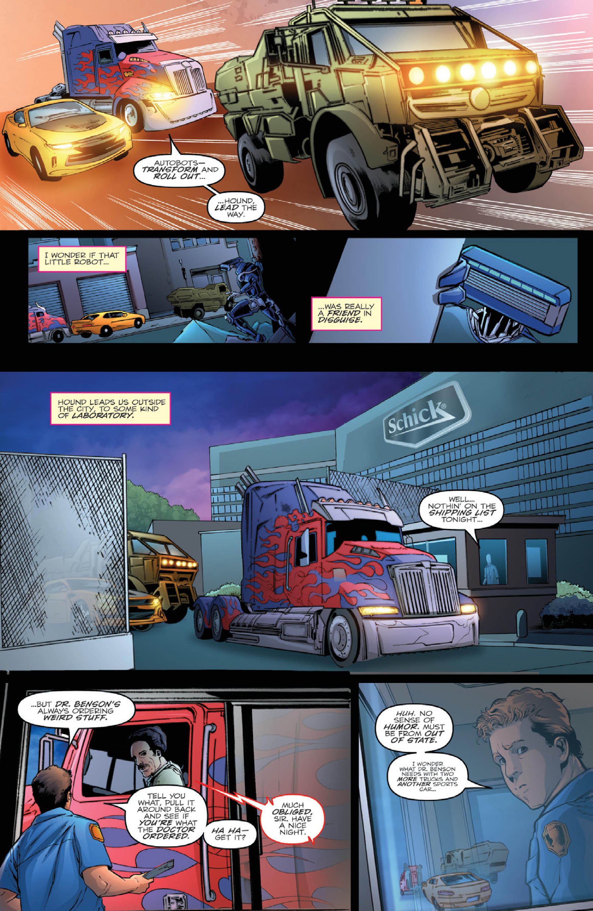 Read online Schick Hydrobot & the Transformers: A New Friend comic -  Issue # Full - 11