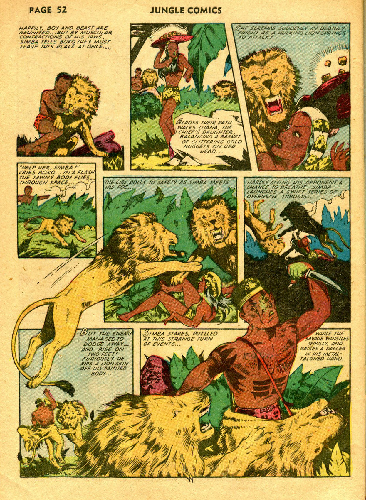 Read online Jungle Comics comic -  Issue #33 - 54