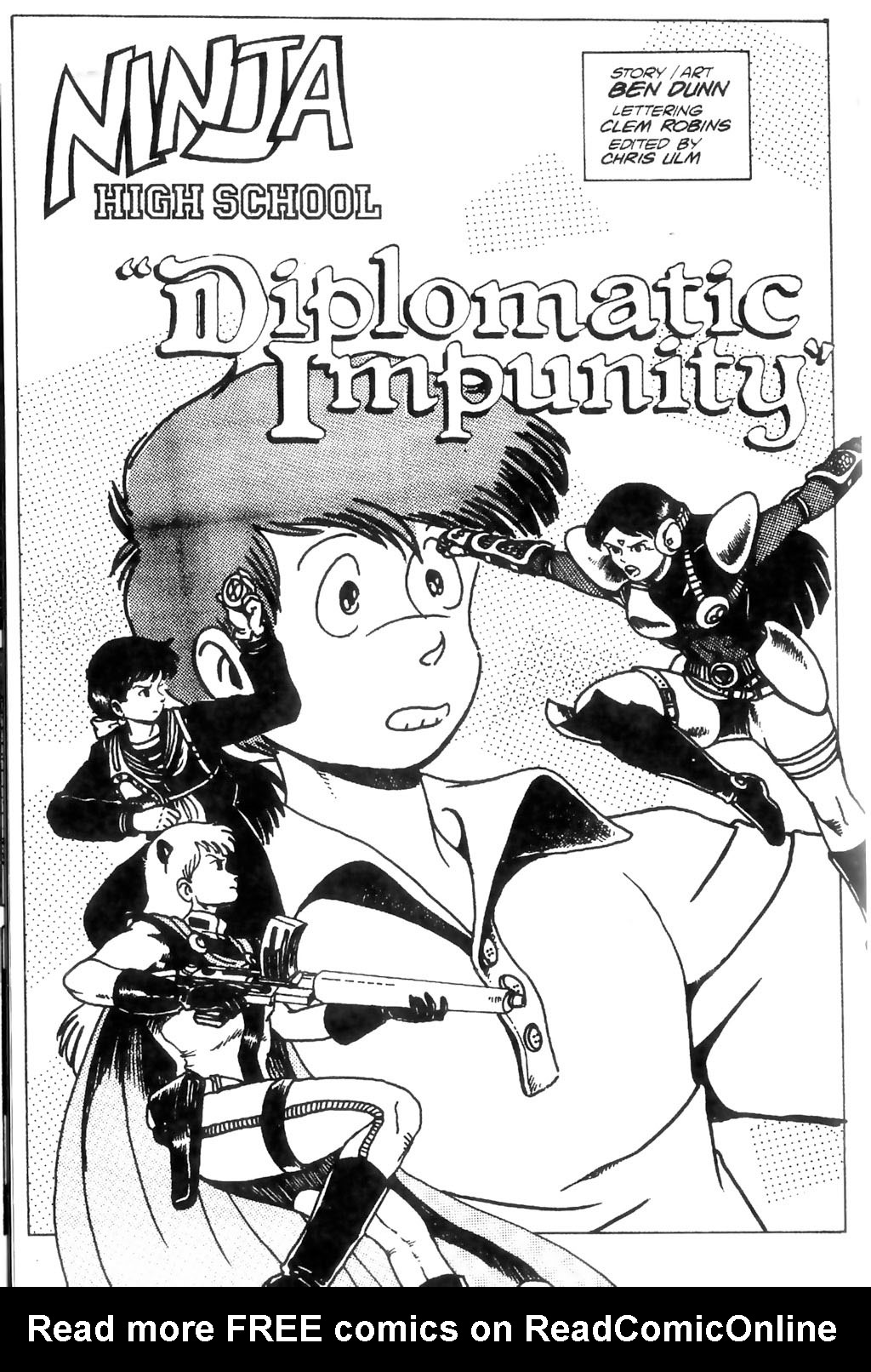 Read online Ninja High School: Beans, Steam & Automobiles comic -  Issue # TPB - 54