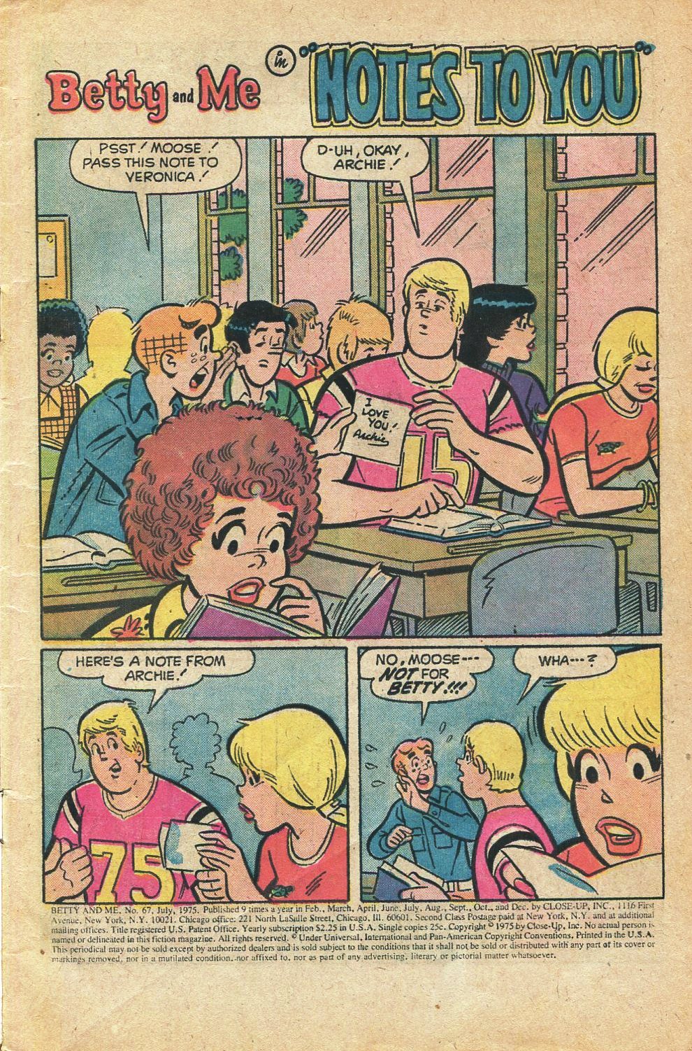 Read online Betty and Me comic -  Issue #67 - 3