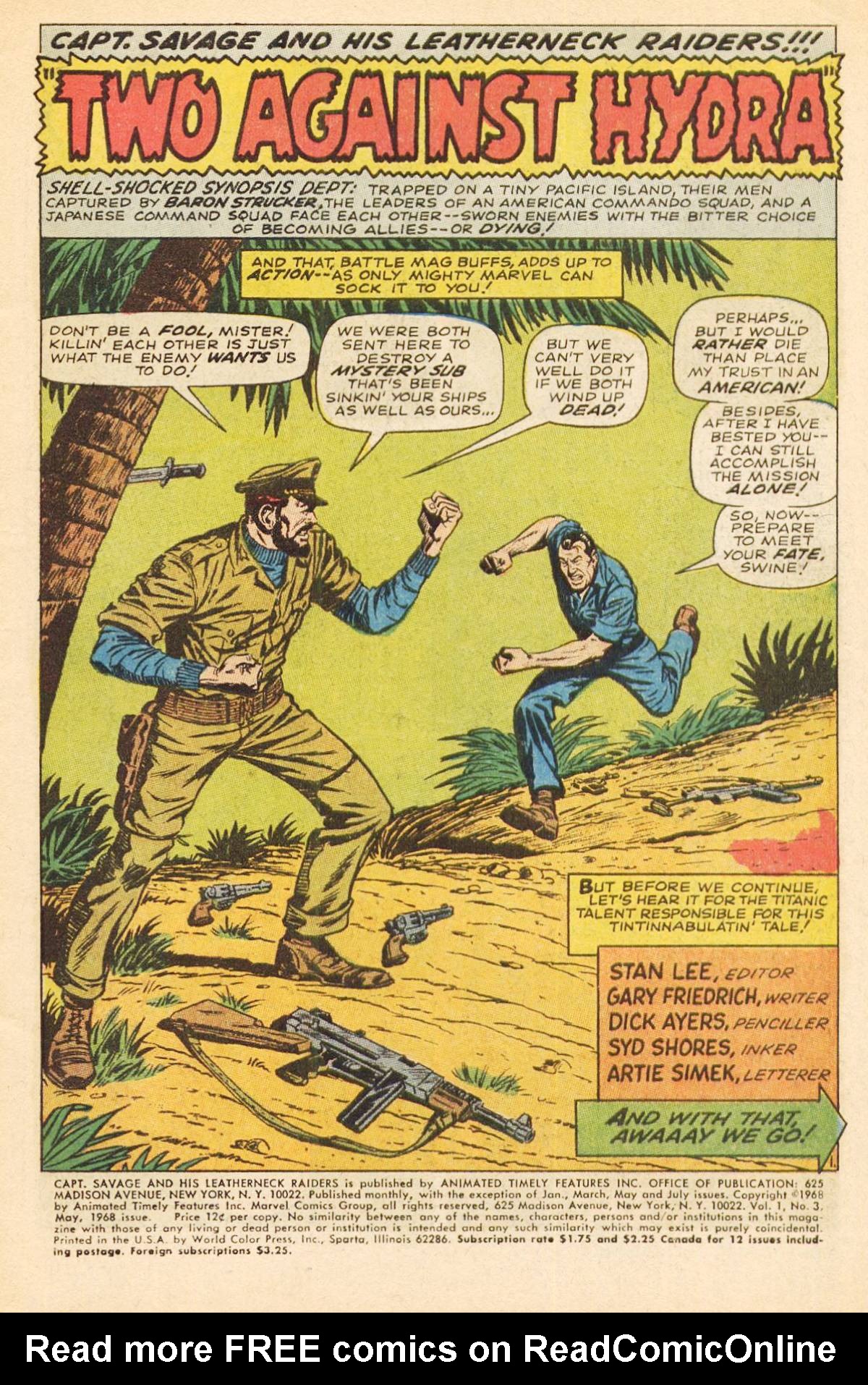 Read online Captain Savage and his Leatherneck Raiders comic -  Issue #3 - 3