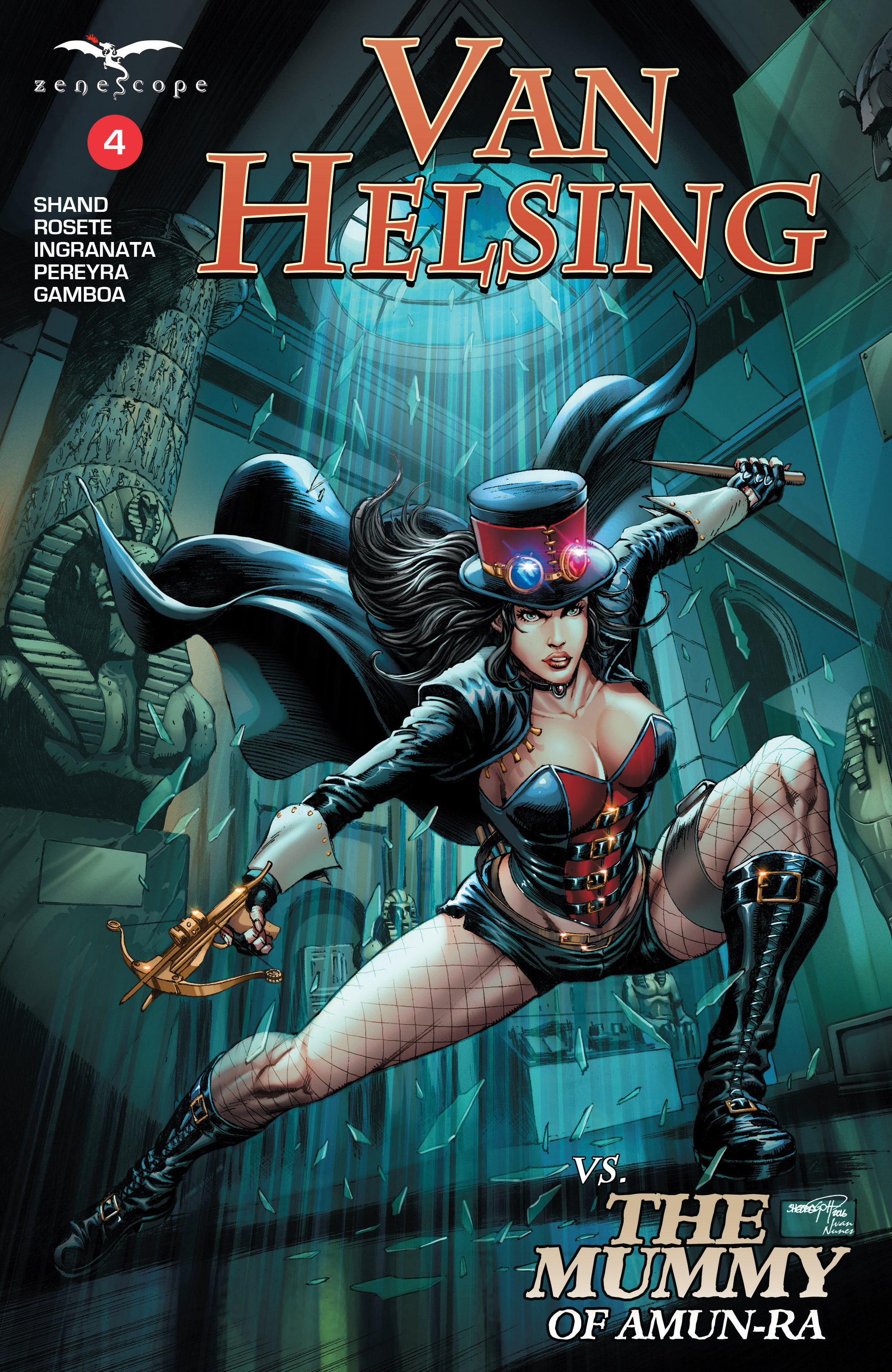 Read online Van Helsing vs The Mummy of Amun-Ra comic -  Issue #4 - 1