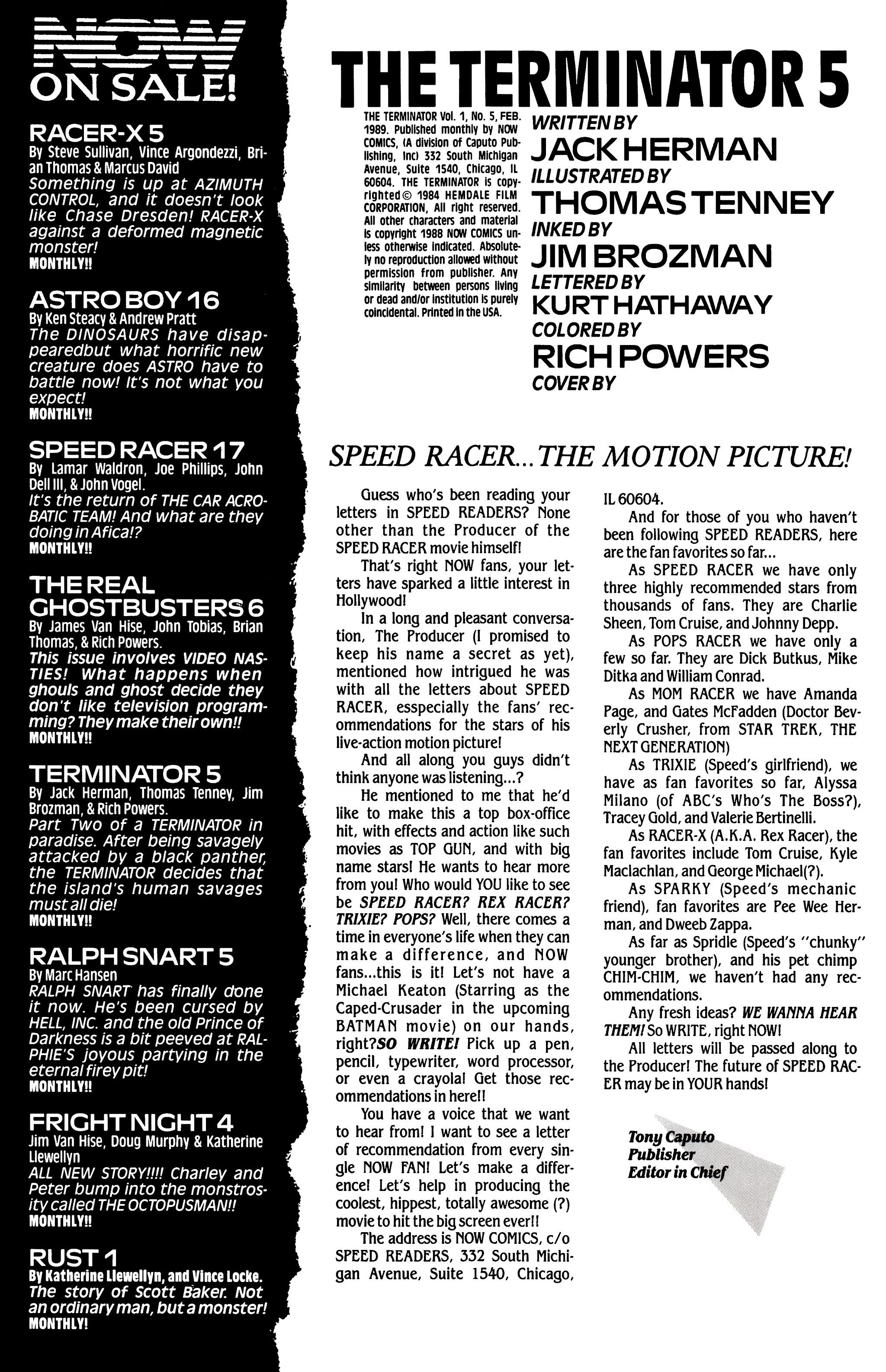 Read online The Terminator (1988) comic -  Issue #5 - 2