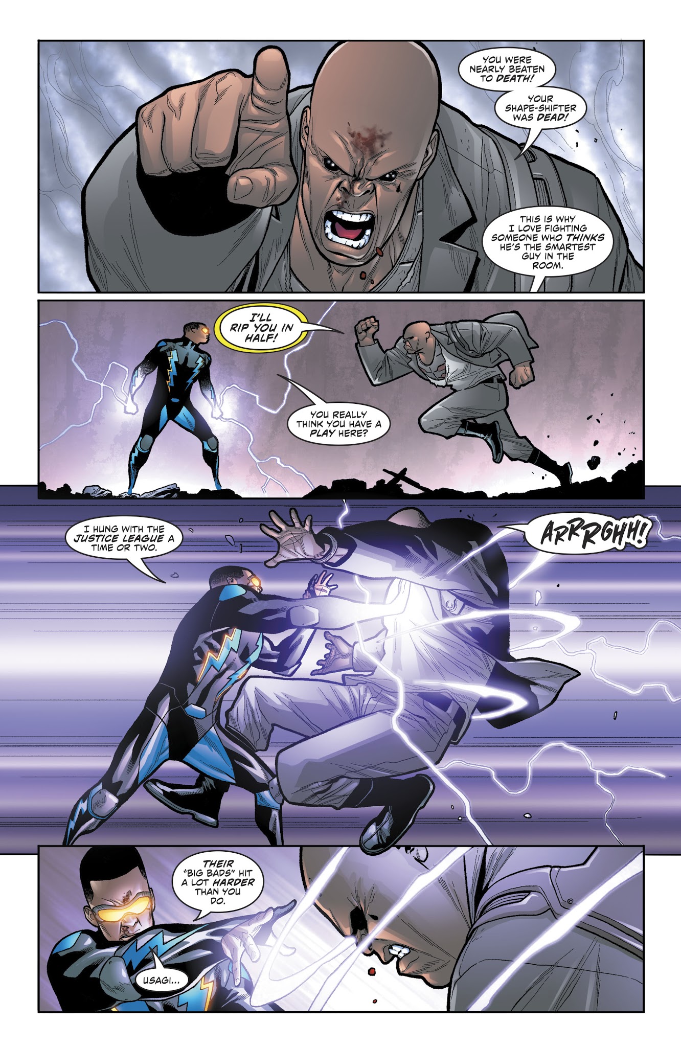 Read online Black Lightning: Cold Dead Hands comic -  Issue #6 - 10