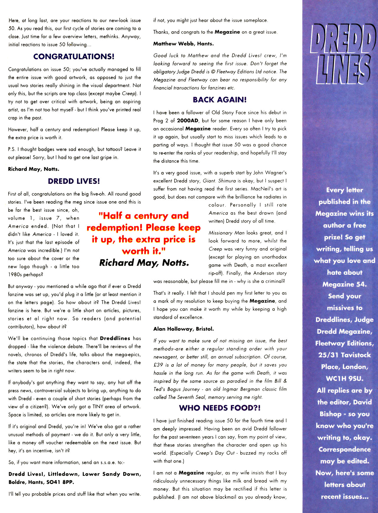 Read online Judge Dredd: The Megazine (vol. 2) comic -  Issue #54 - 40