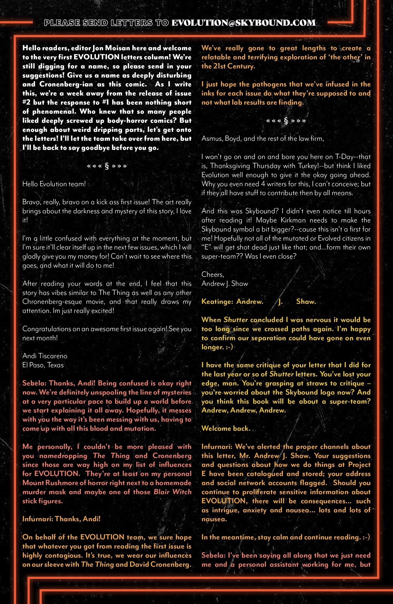 Read online Evolution comic -  Issue #3 - 22