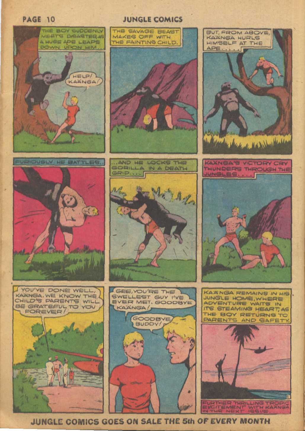 Read online Jungle Comics comic -  Issue #10 - 11