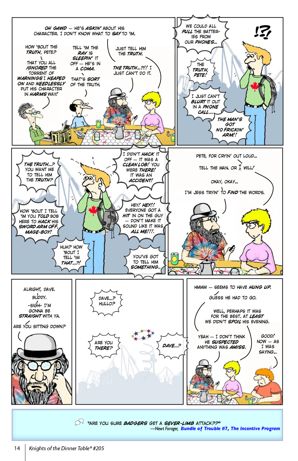 Read online Knights of the Dinner Table comic -  Issue #205 - 16