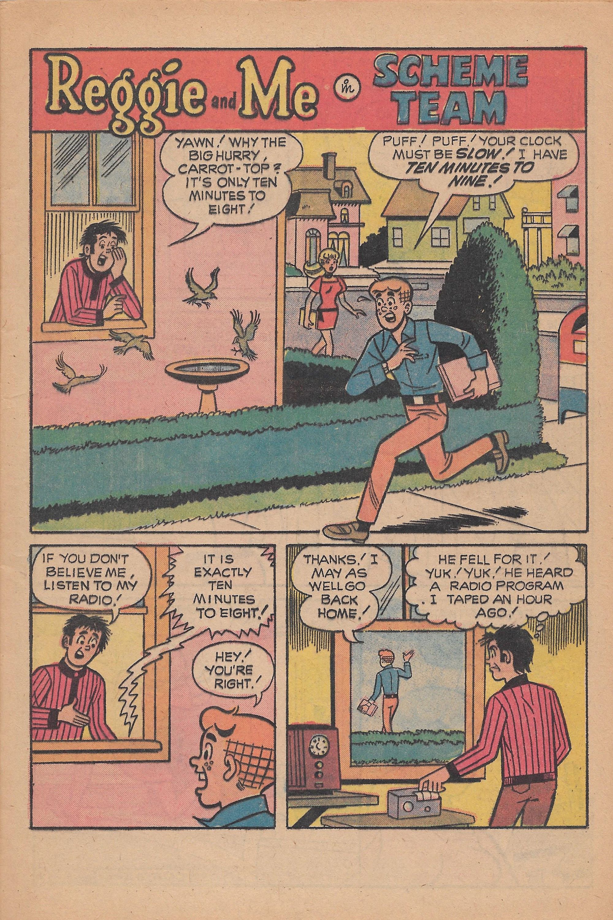 Read online Reggie and Me (1966) comic -  Issue #63 - 13