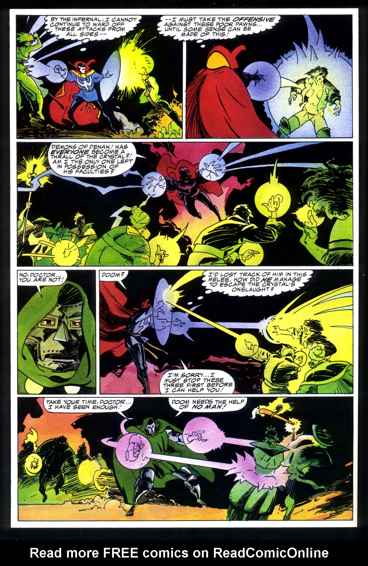 Read online Marvel Graphic Novel comic -  Issue #49 - Doctor Strange & Doctor Doom - Triumph & Torment - 23
