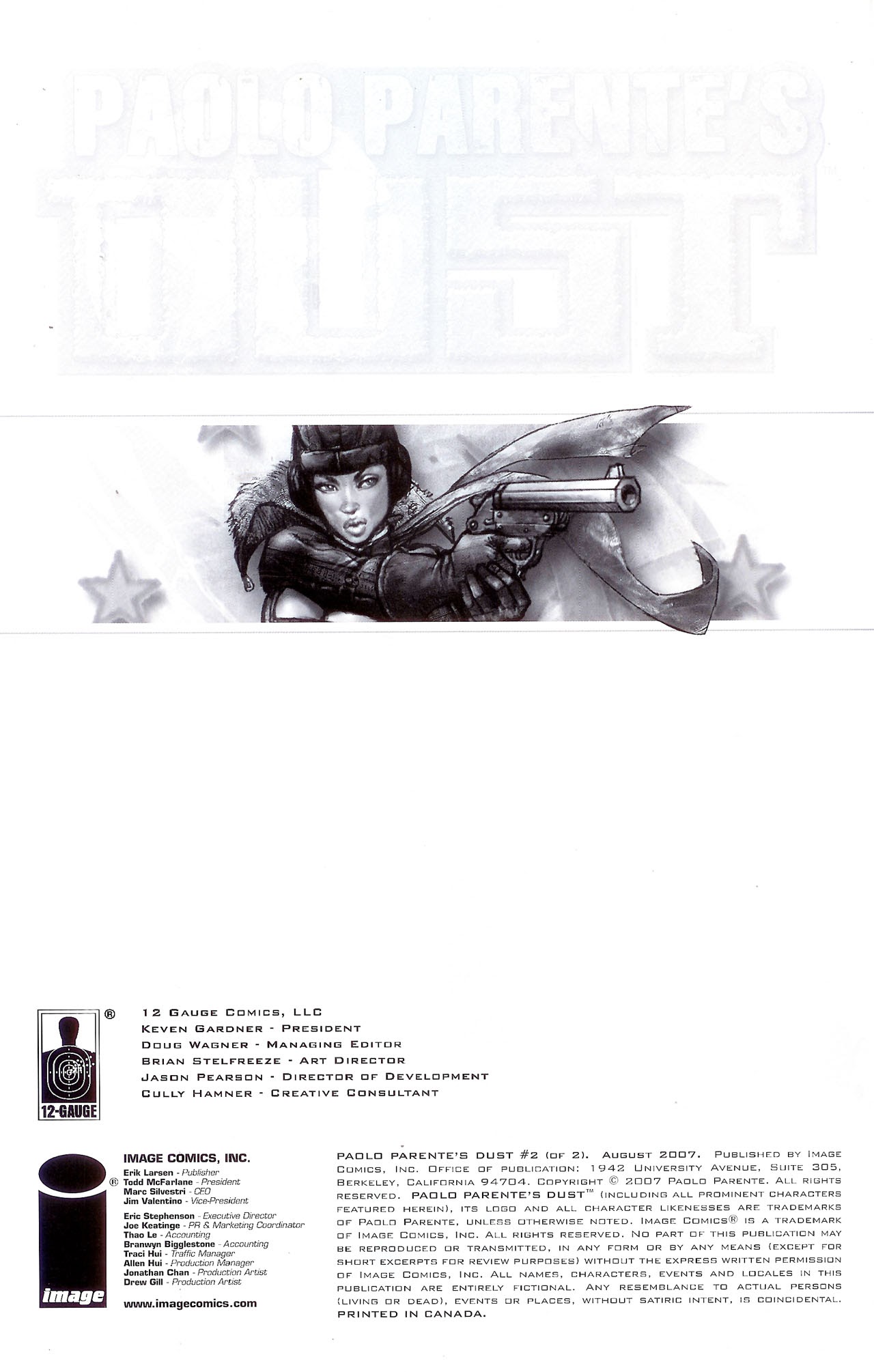 Read online Paolo Parente's Dust comic -  Issue #2 - 2