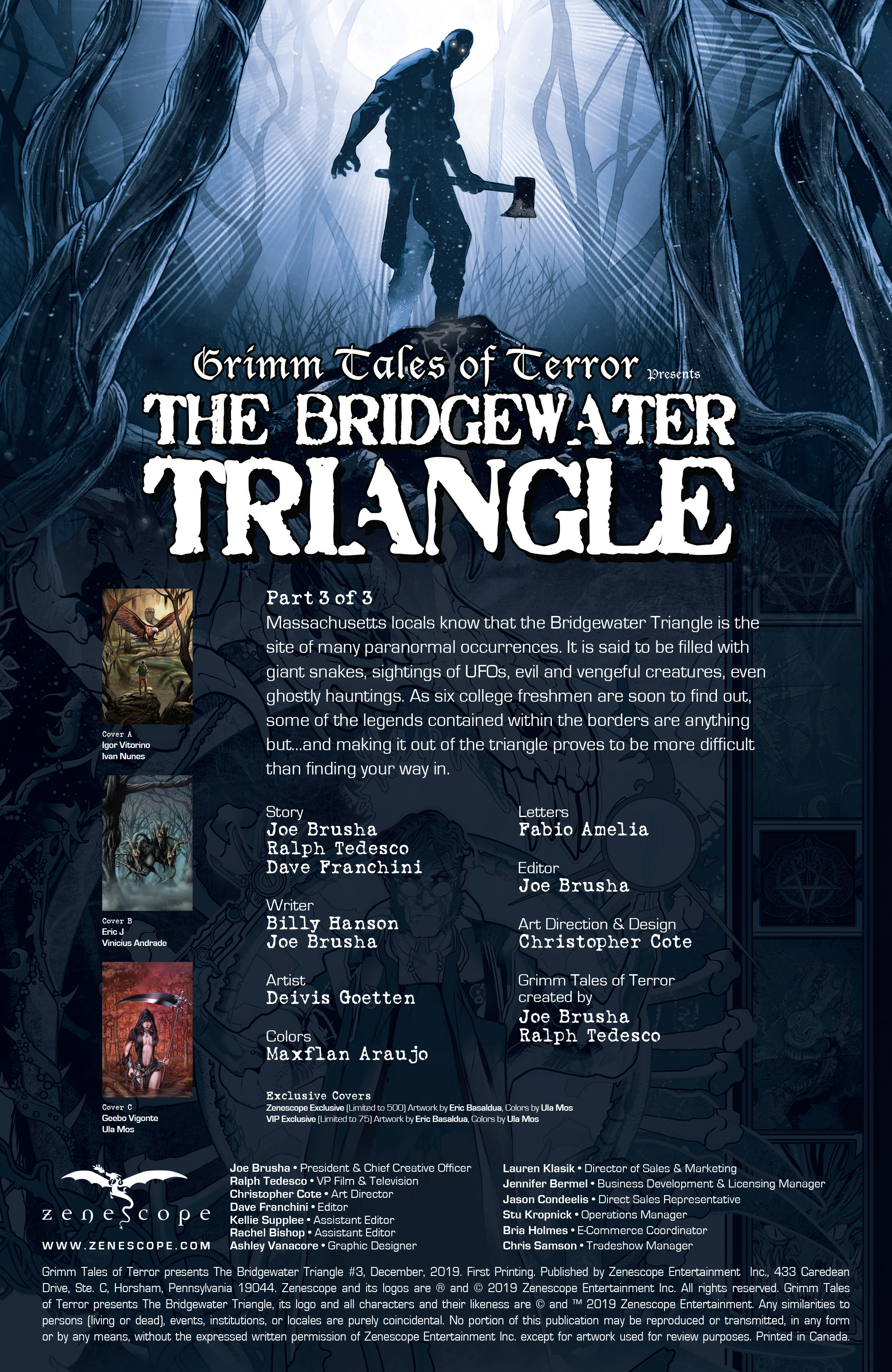 Read online Grimm Tales Of Terror: The Bridgewater Triangle comic -  Issue #3 - 2