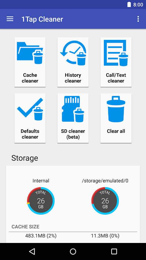 1Tap Cleaner Pro | Screenshot
