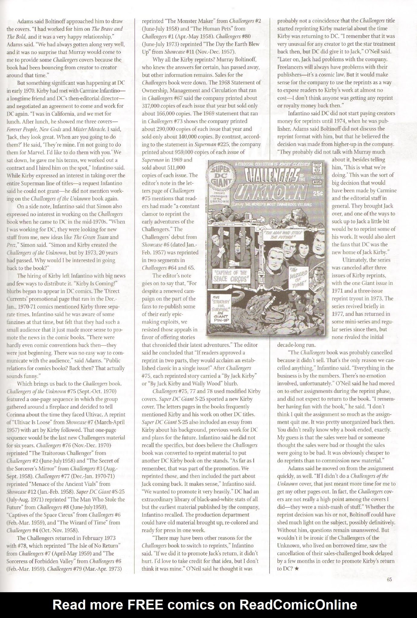 Read online The Jack Kirby Collector comic -  Issue #49 - 66
