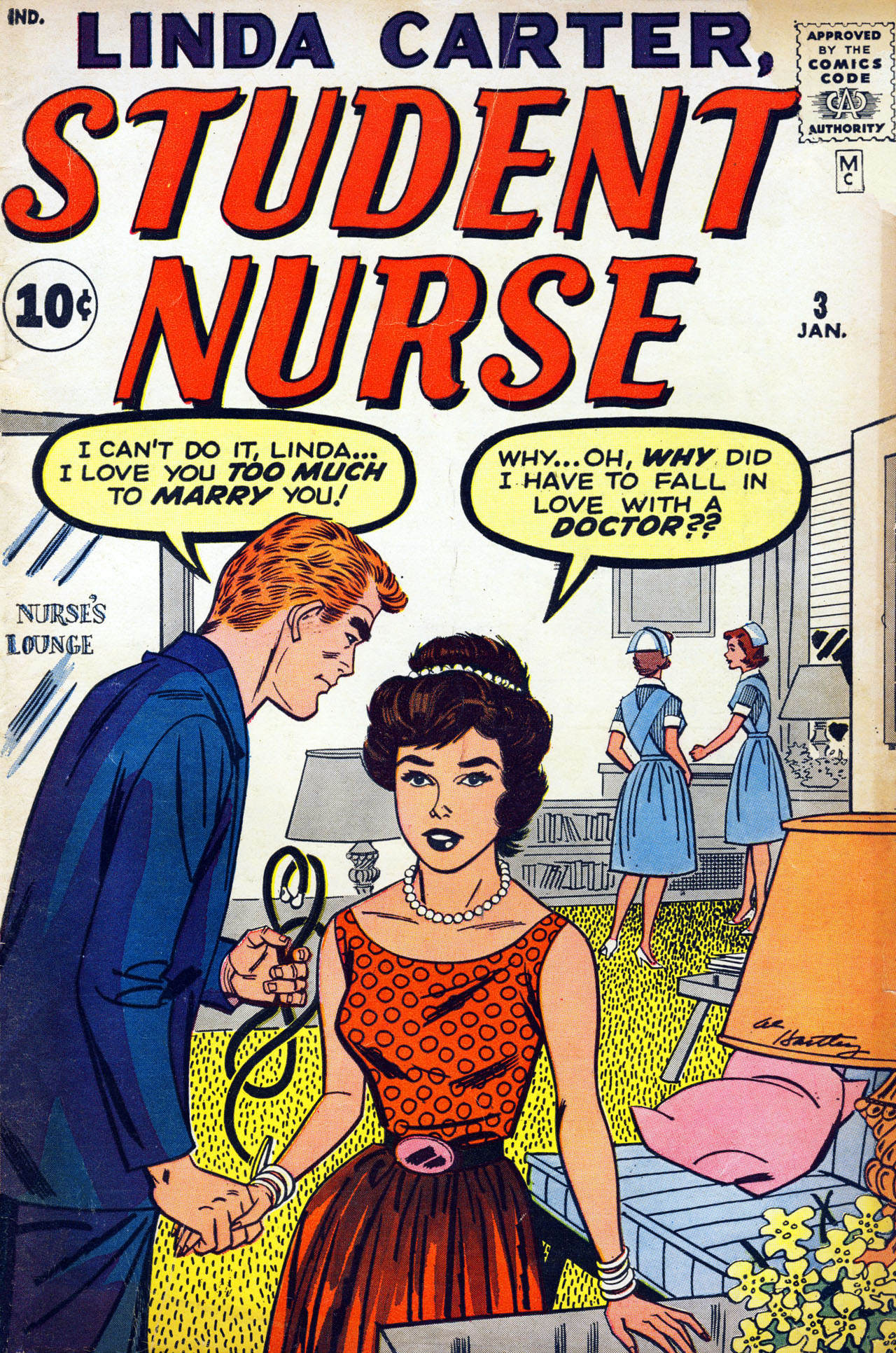 Read online Linda Carter, Student Nurse comic -  Issue #3 - 1