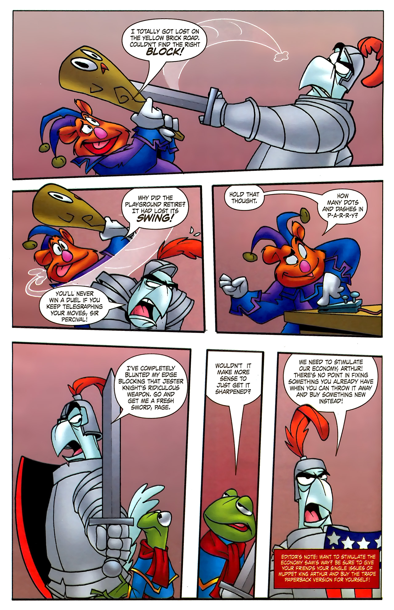Read online Muppet King Arthur comic -  Issue #1 - 5