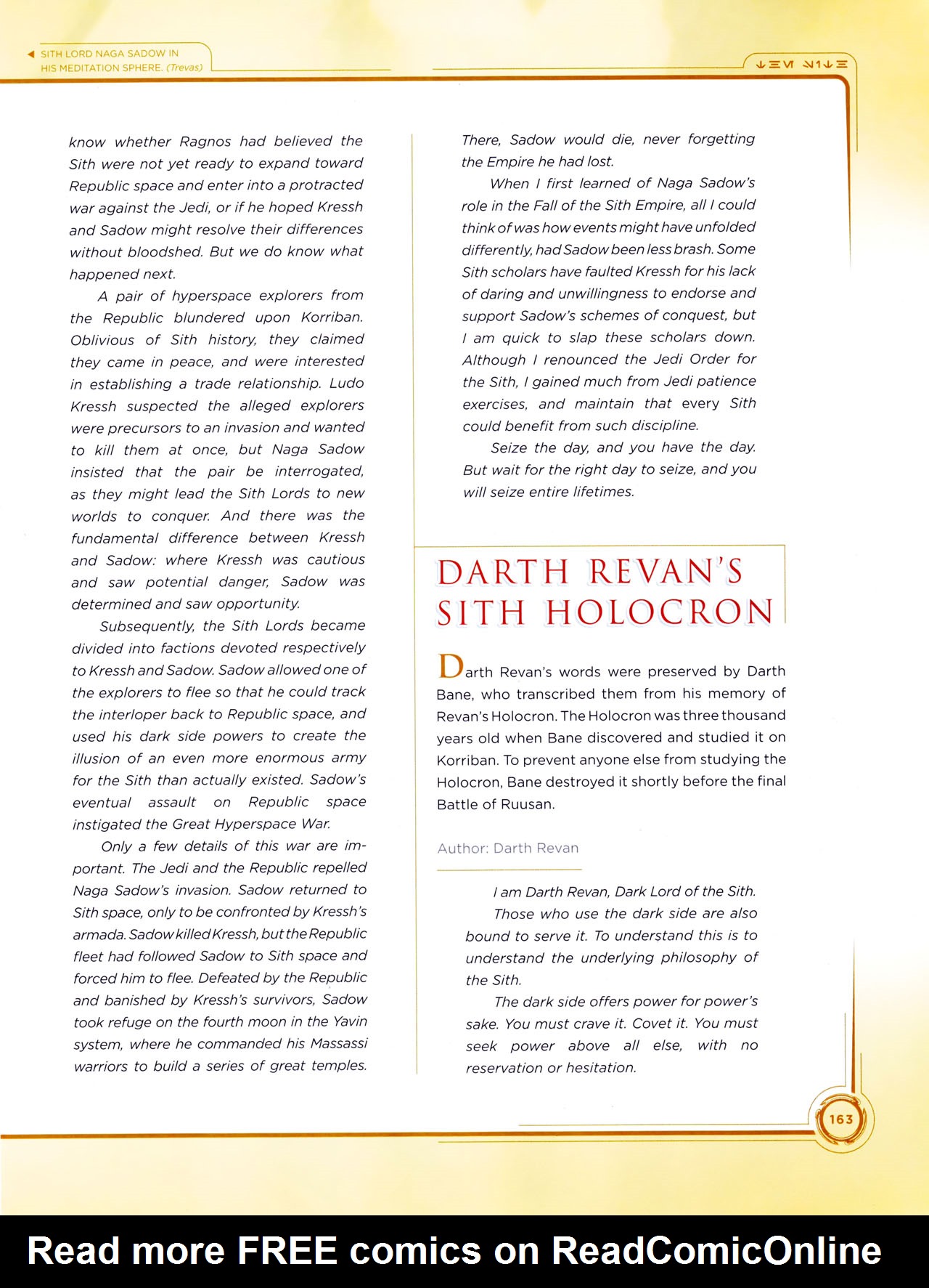 Read online Star Wars: Jedi vs. Sith - The Essential Guide To The Force comic -  Issue # TPB (Part 2) - 84