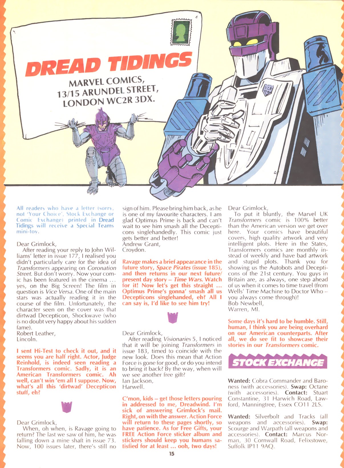 Read online The Transformers (UK) comic -  Issue #188 - 14