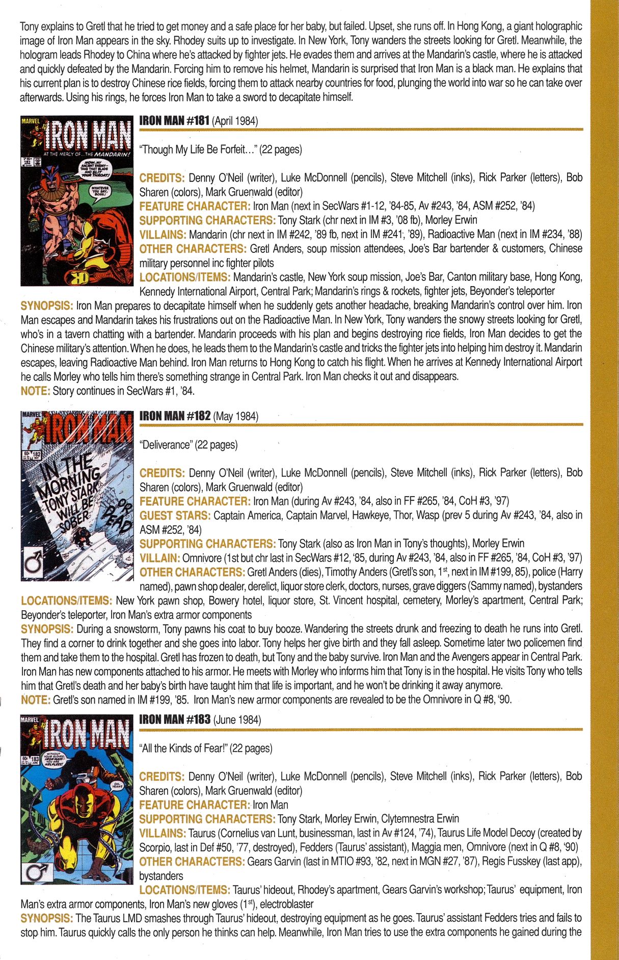 Read online Official Index to the Marvel Universe comic -  Issue #6 - 29