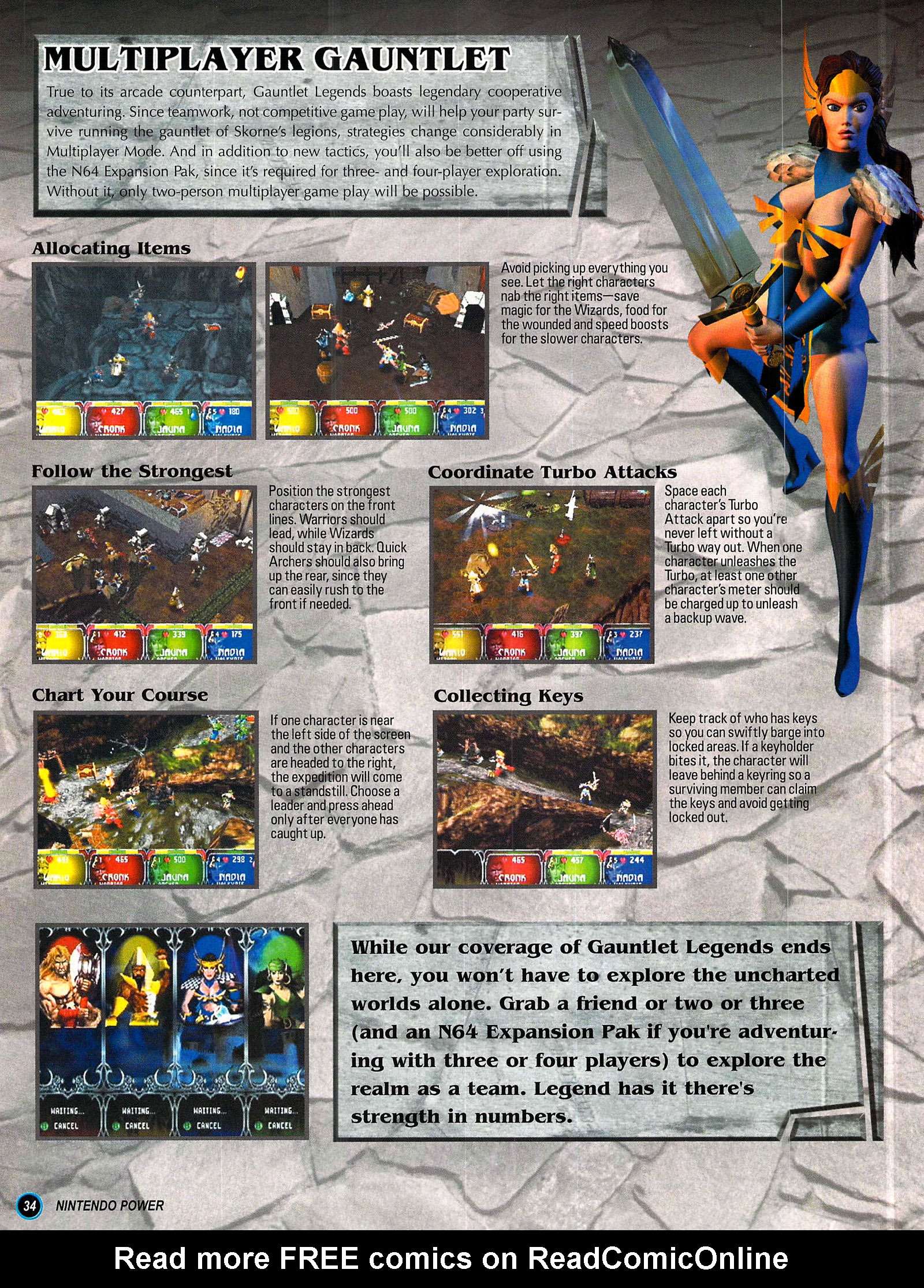 Read online Nintendo Power comic -  Issue #124 - 34