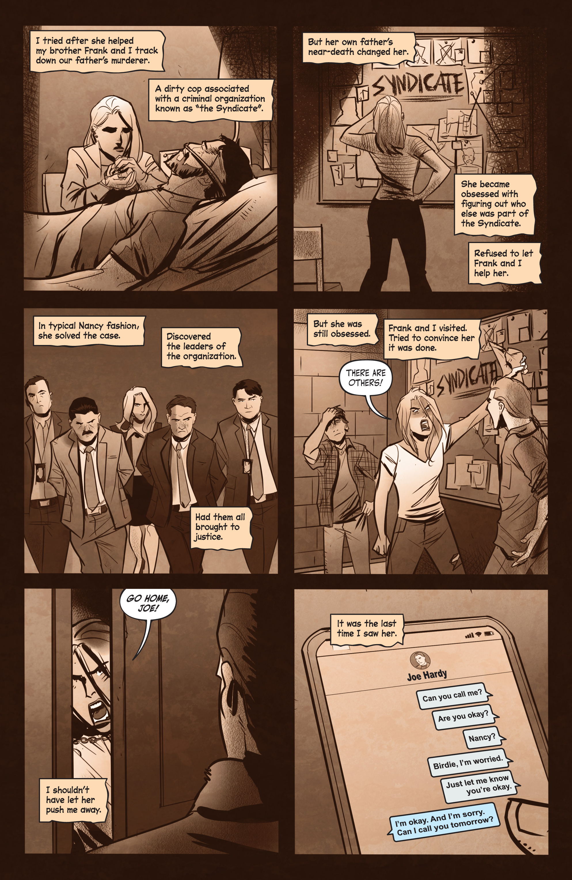 Read online Nancy Drew & The Hardy Boys: The Death of Nancy Drew comic -  Issue #1 - 5