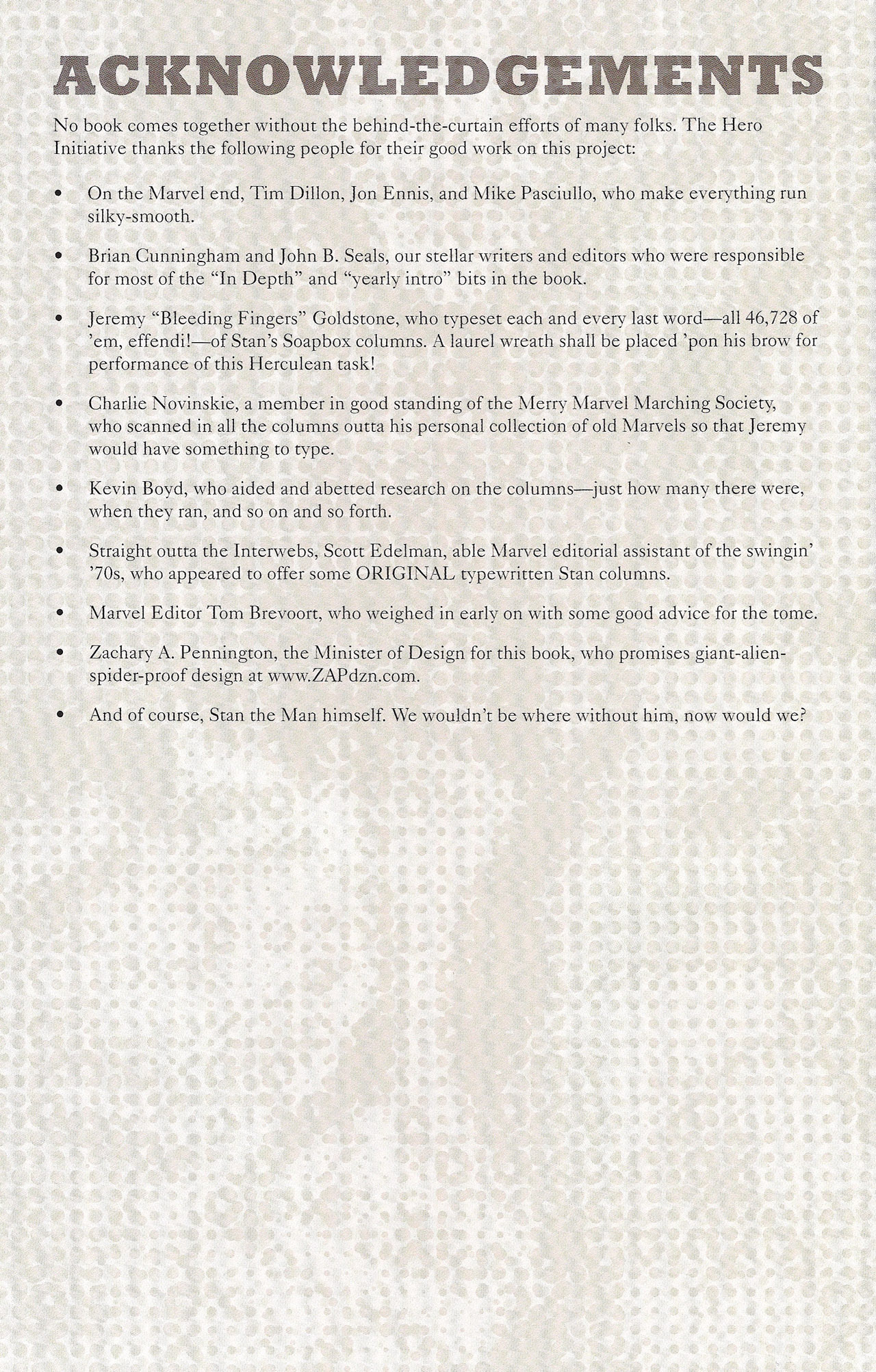 Read online Stan's Soapbox: The Collection comic -  Issue # TPB - 123