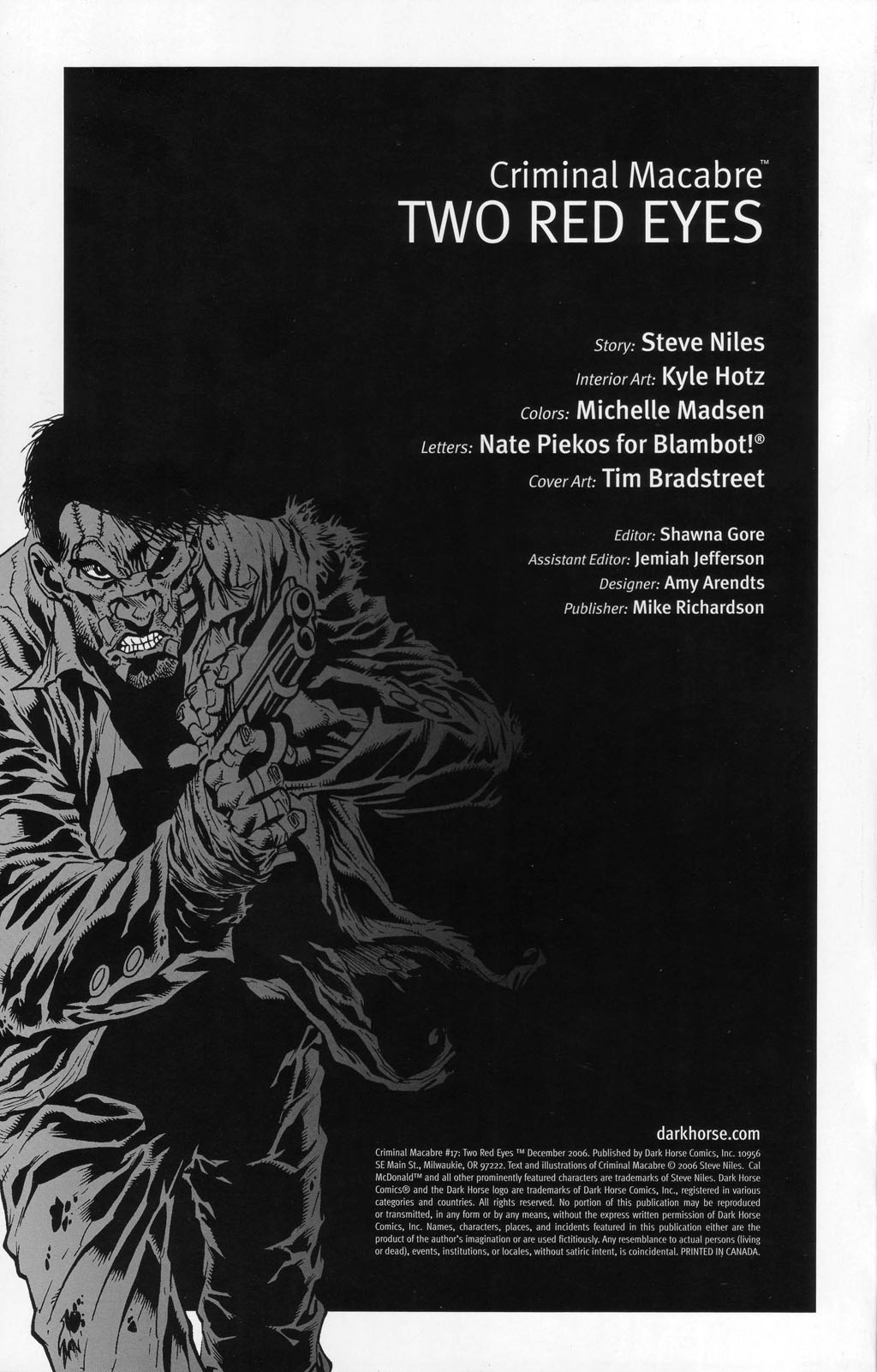 Read online Criminal Macabre: Two Red Eyes comic -  Issue #1 - 2