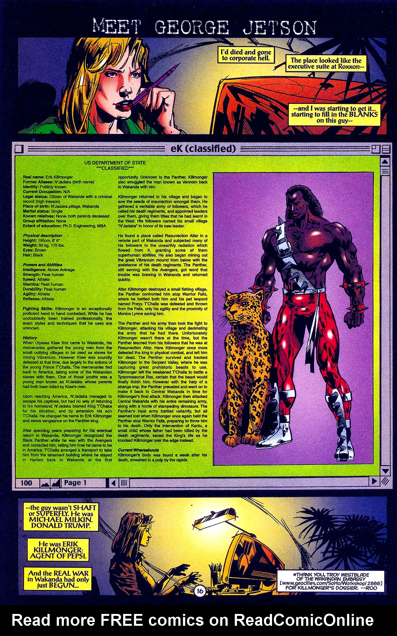 Read online Black Panther (1998) comic -  Issue #16 - 18