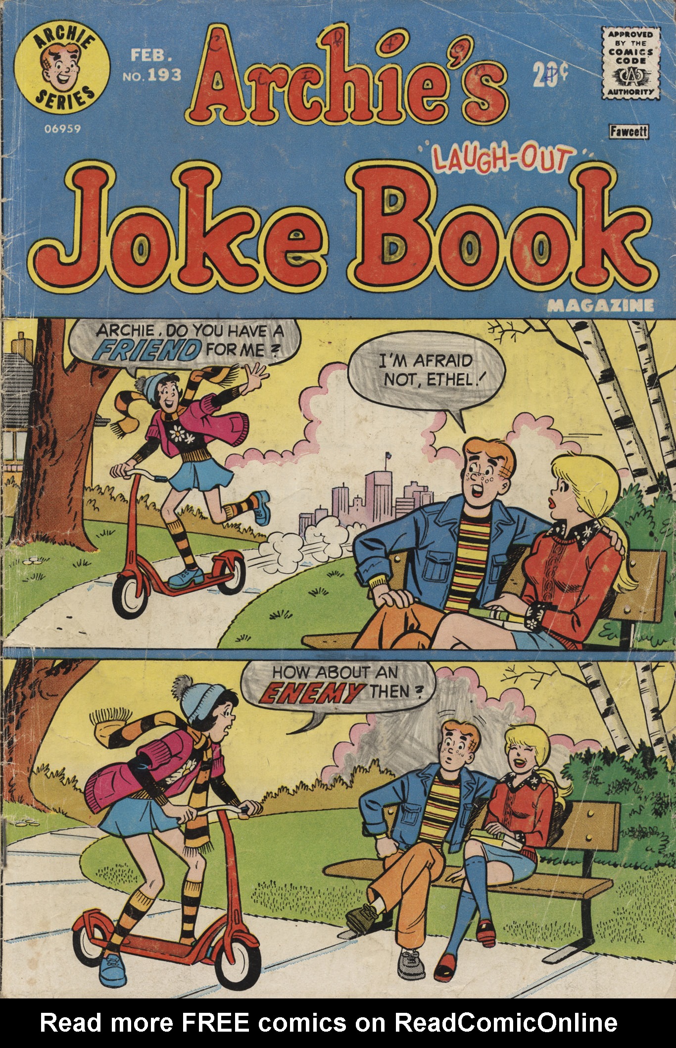 Read online Archie's Joke Book Magazine comic -  Issue #193 - 1