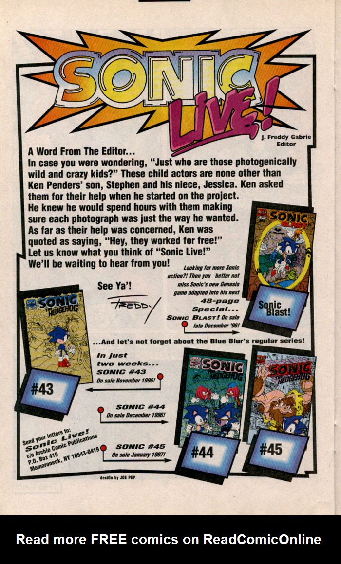 Read online Sonic Live! comic -  Issue # Full - 30