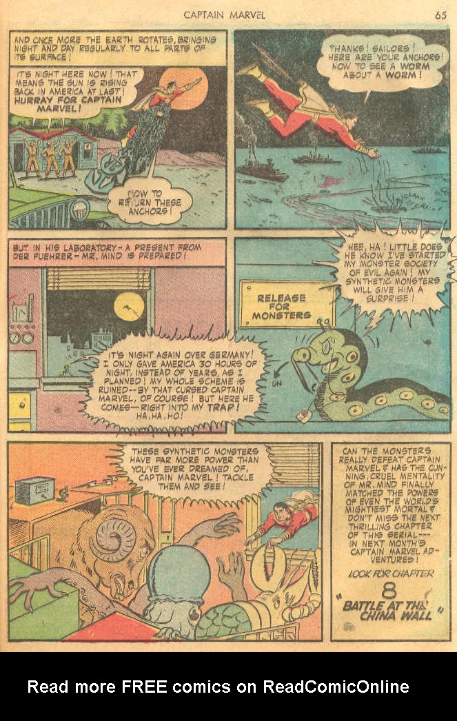 Read online Captain Marvel Adventures comic -  Issue #28 - 65