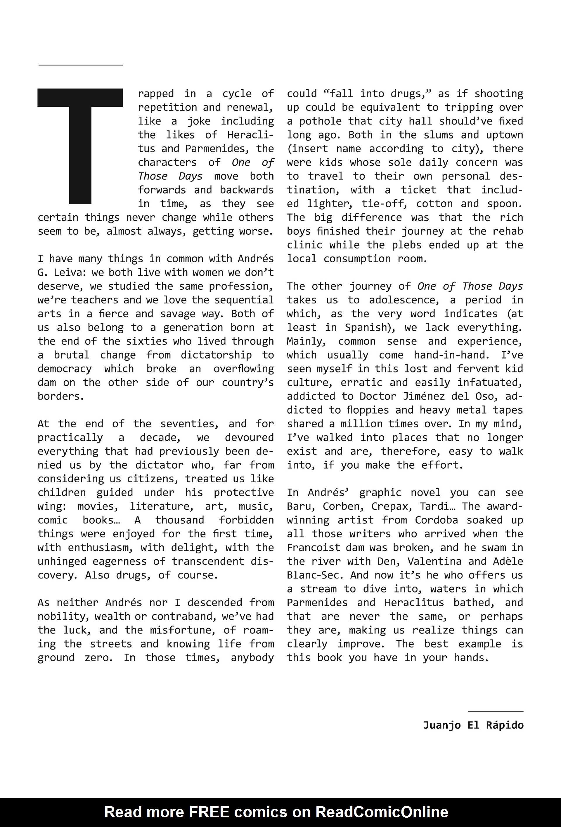 Read online One of those Days comic -  Issue # TPB - 5