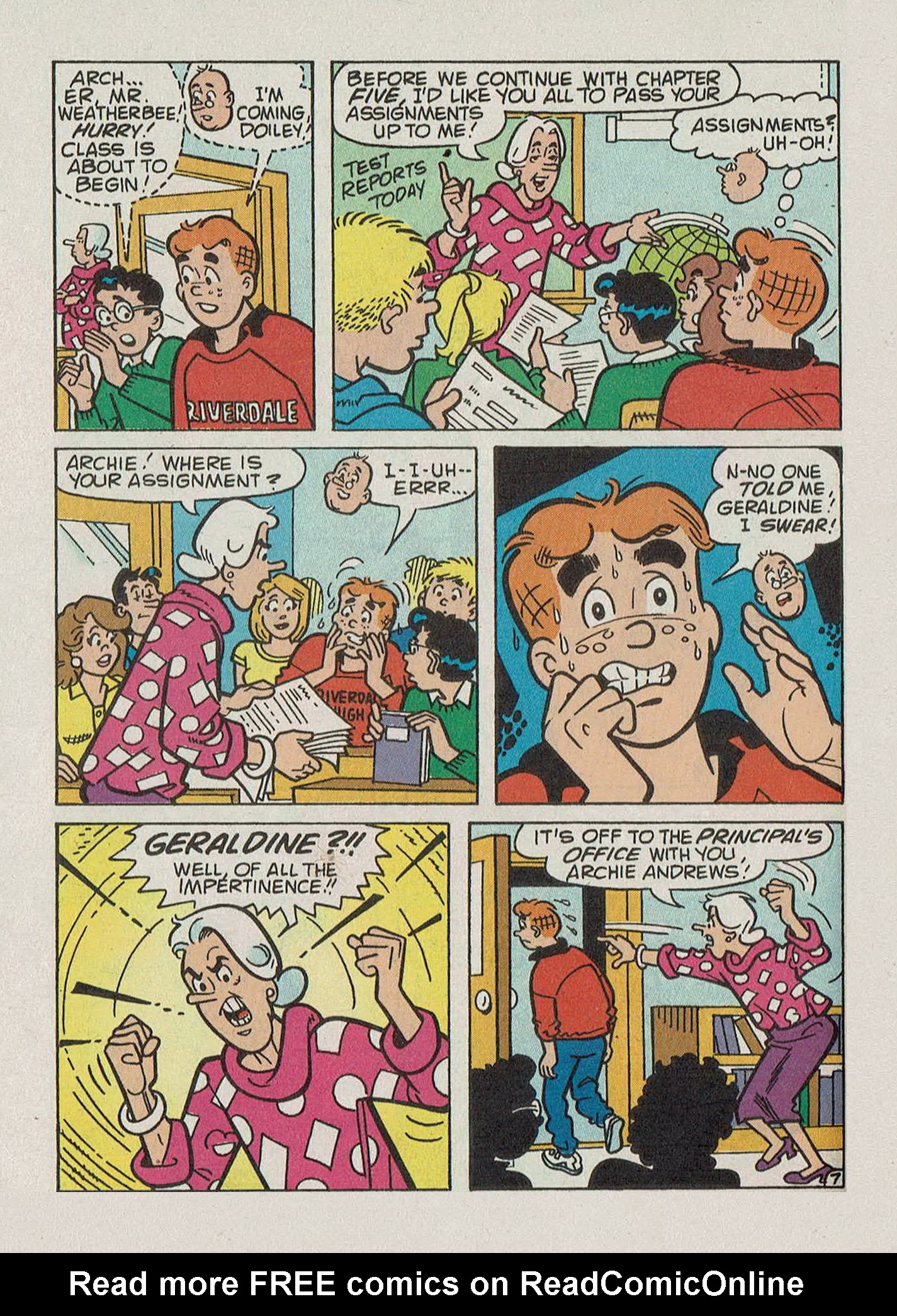 Read online Archie's Double Digest Magazine comic -  Issue #165 - 76