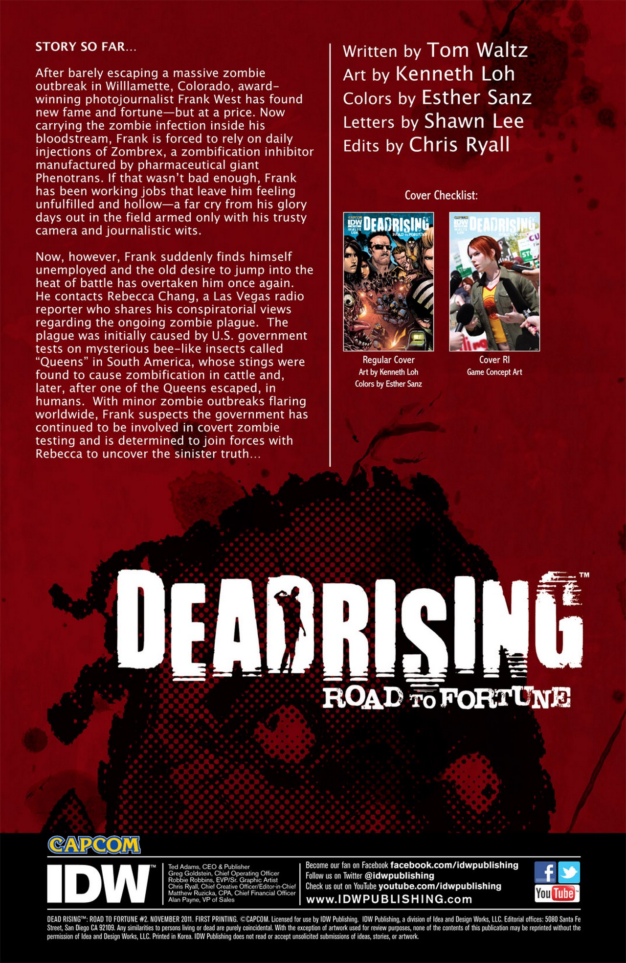 Dead Rising: Road to Fortune - Waltz, Tom: 9781613772003 - AbeBooks