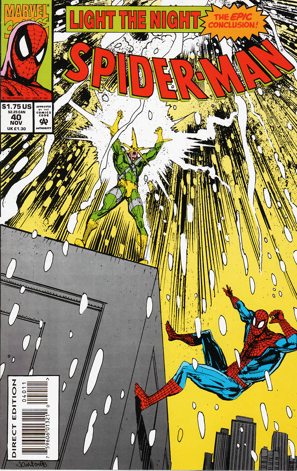 Read online Spider-Man (1990) comic -  Issue #40 - Light The Night Part 3 of 3 - 1