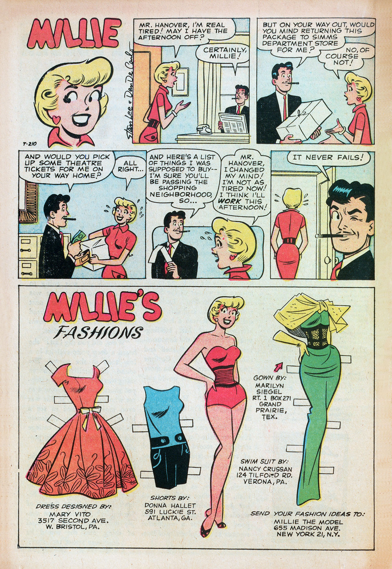 Read online Millie the Model comic -  Issue #90 - 18