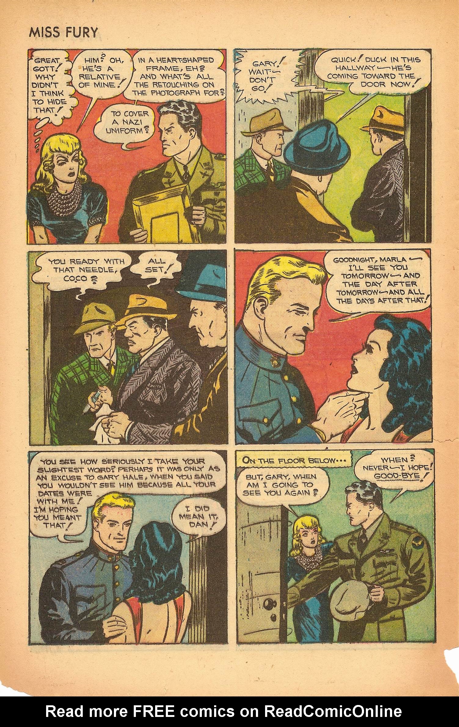 Read online Miss Fury (1942) comic -  Issue #7 - 24