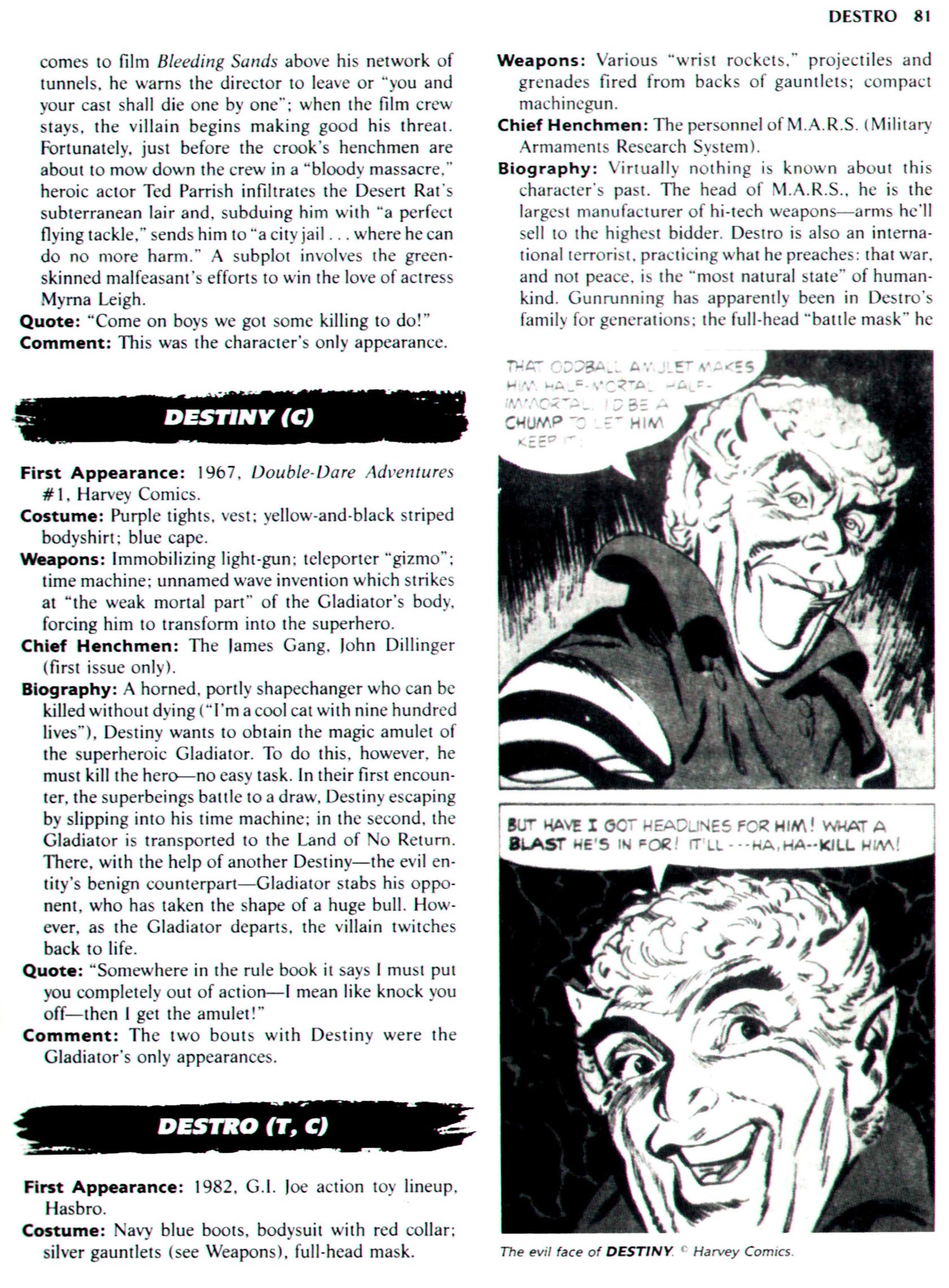 Read online The Encyclopedia of Super Villains comic -  Issue # TPB (Part 1) - 99