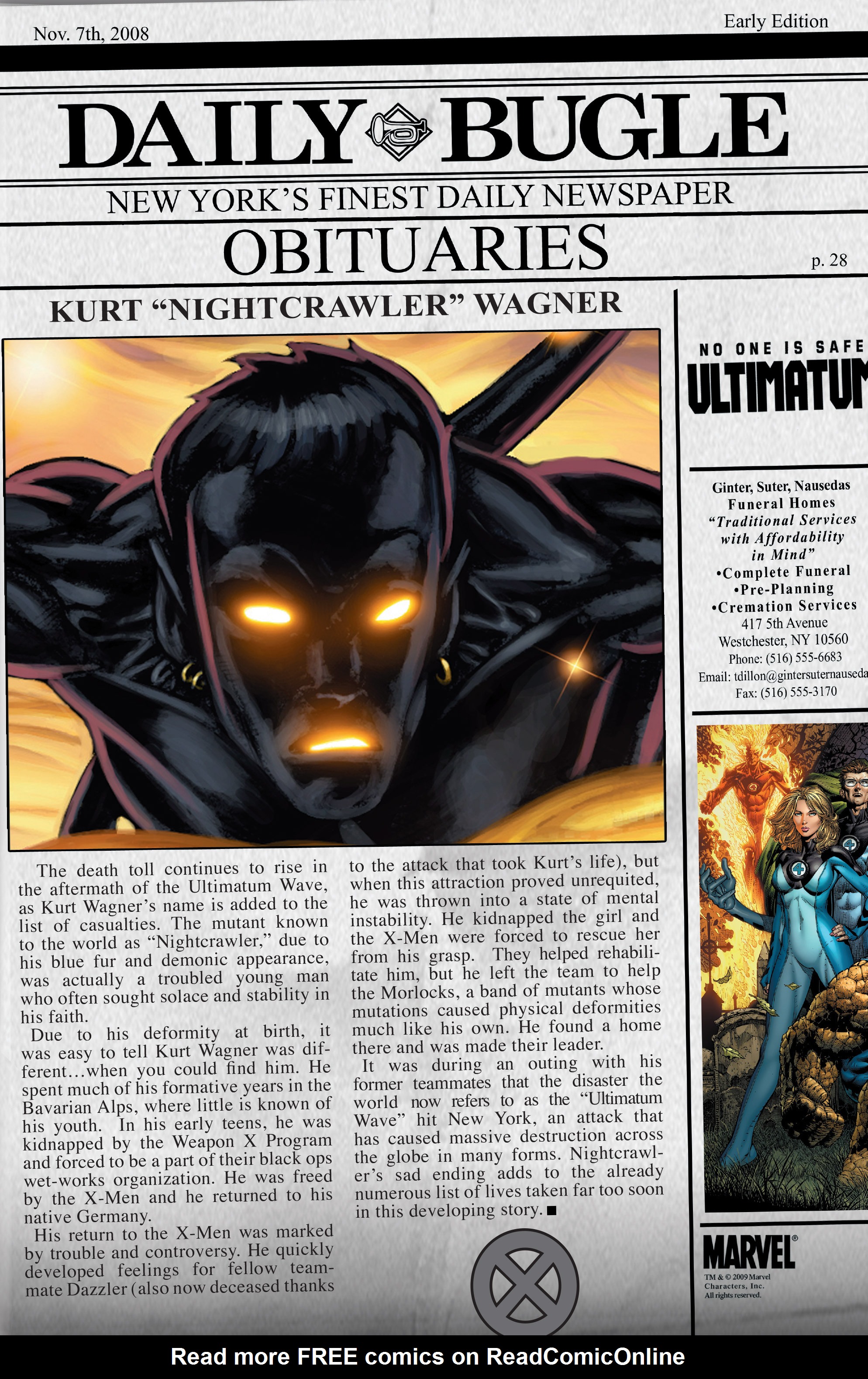 Read online Ultimatum: Requiem comic -  Issue # TPB - 122