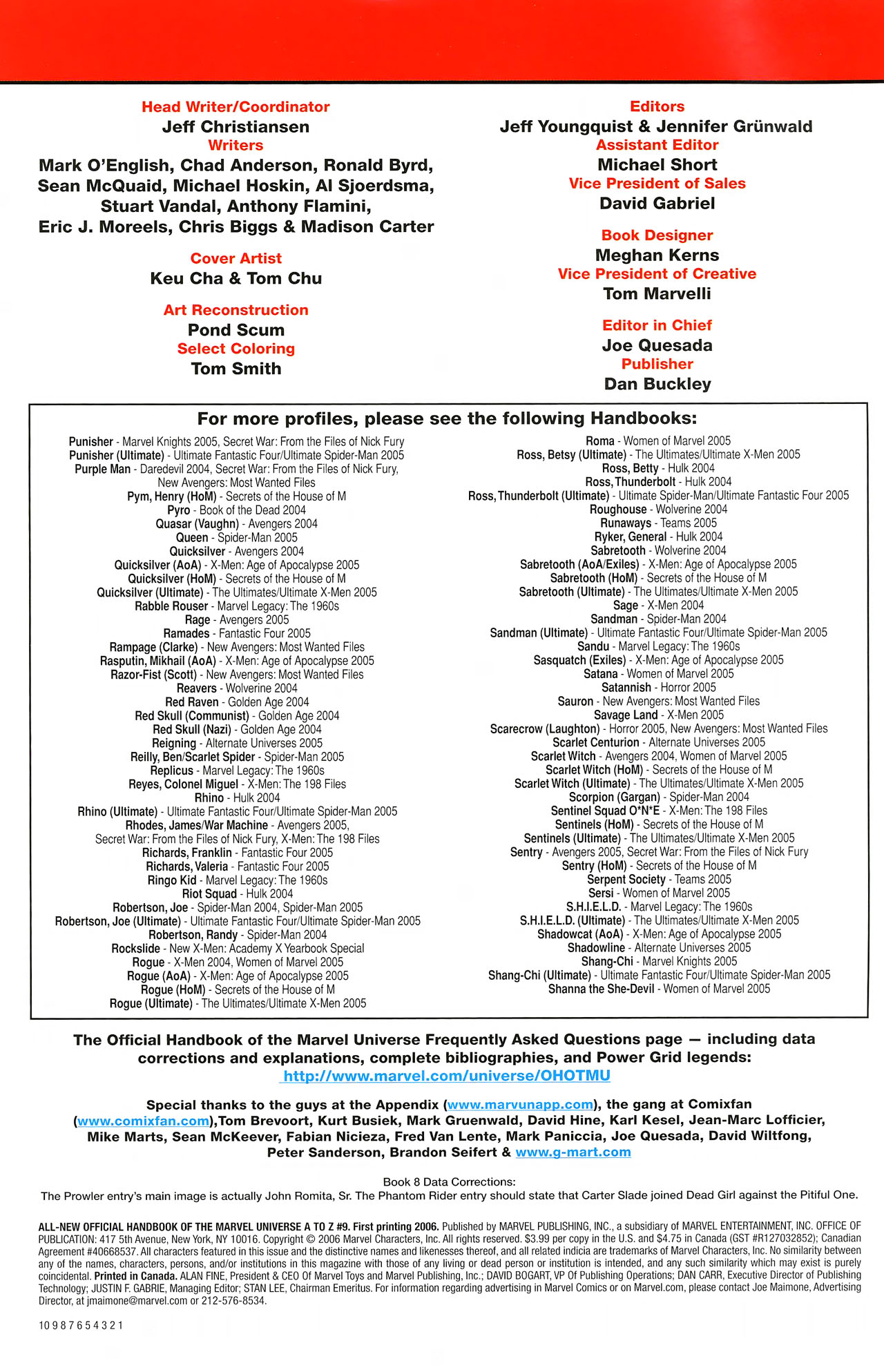 Read online All-New Official Handbook of the Marvel Universe A to Z comic -  Issue #9 - 2