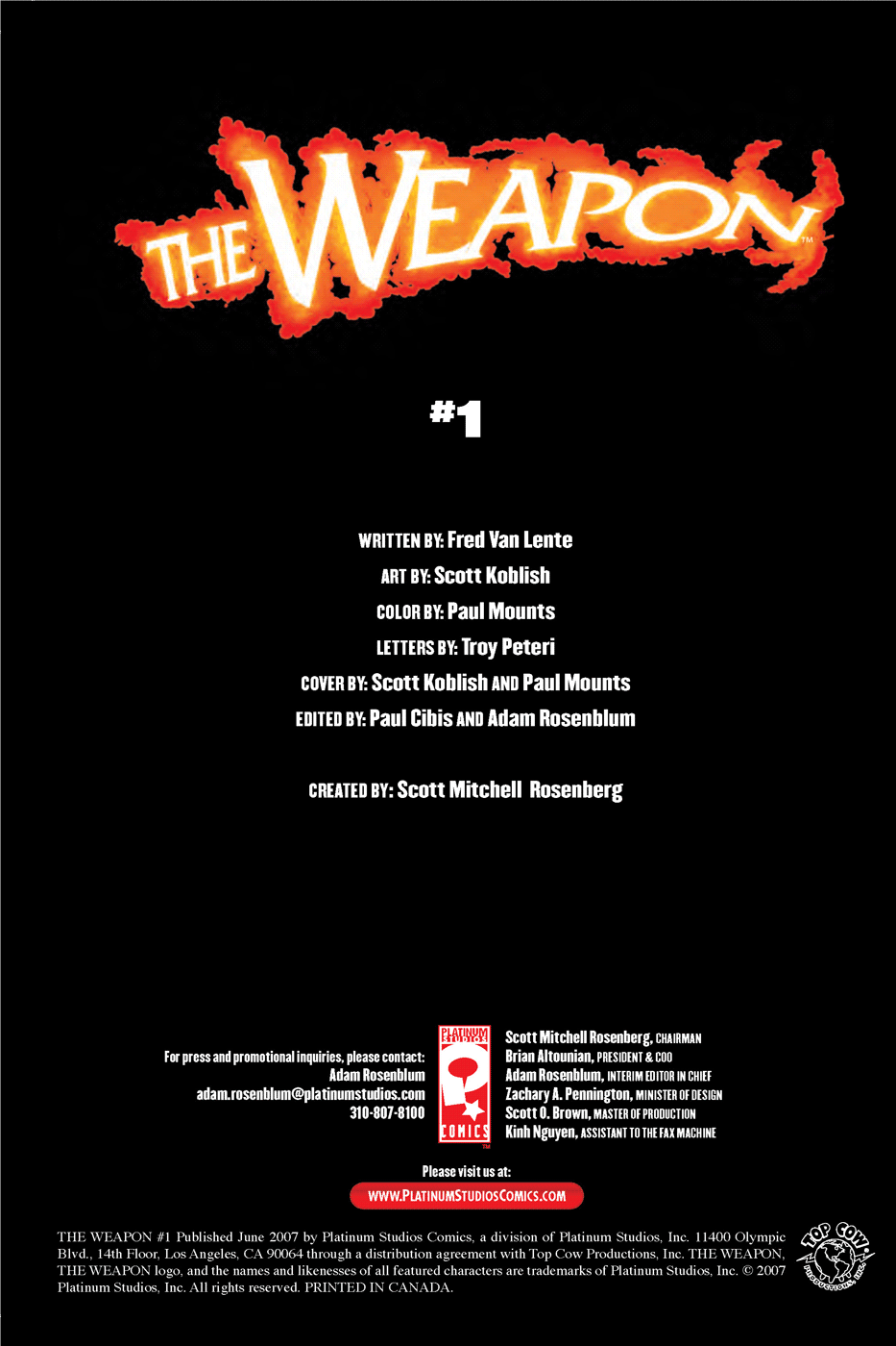 Read online The Weapon comic -  Issue #1 - 2