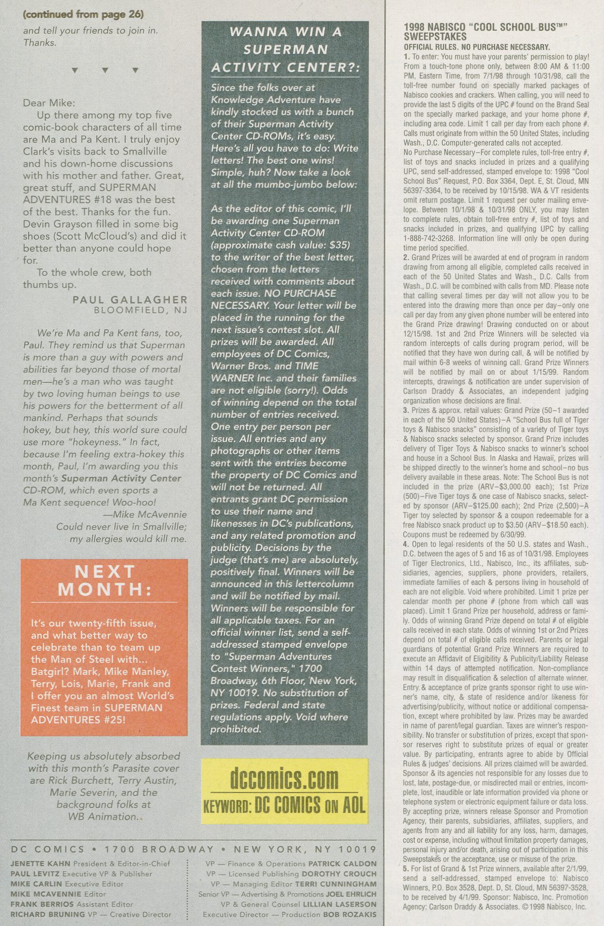 Read online Superman Adventures comic -  Issue #24 - 25