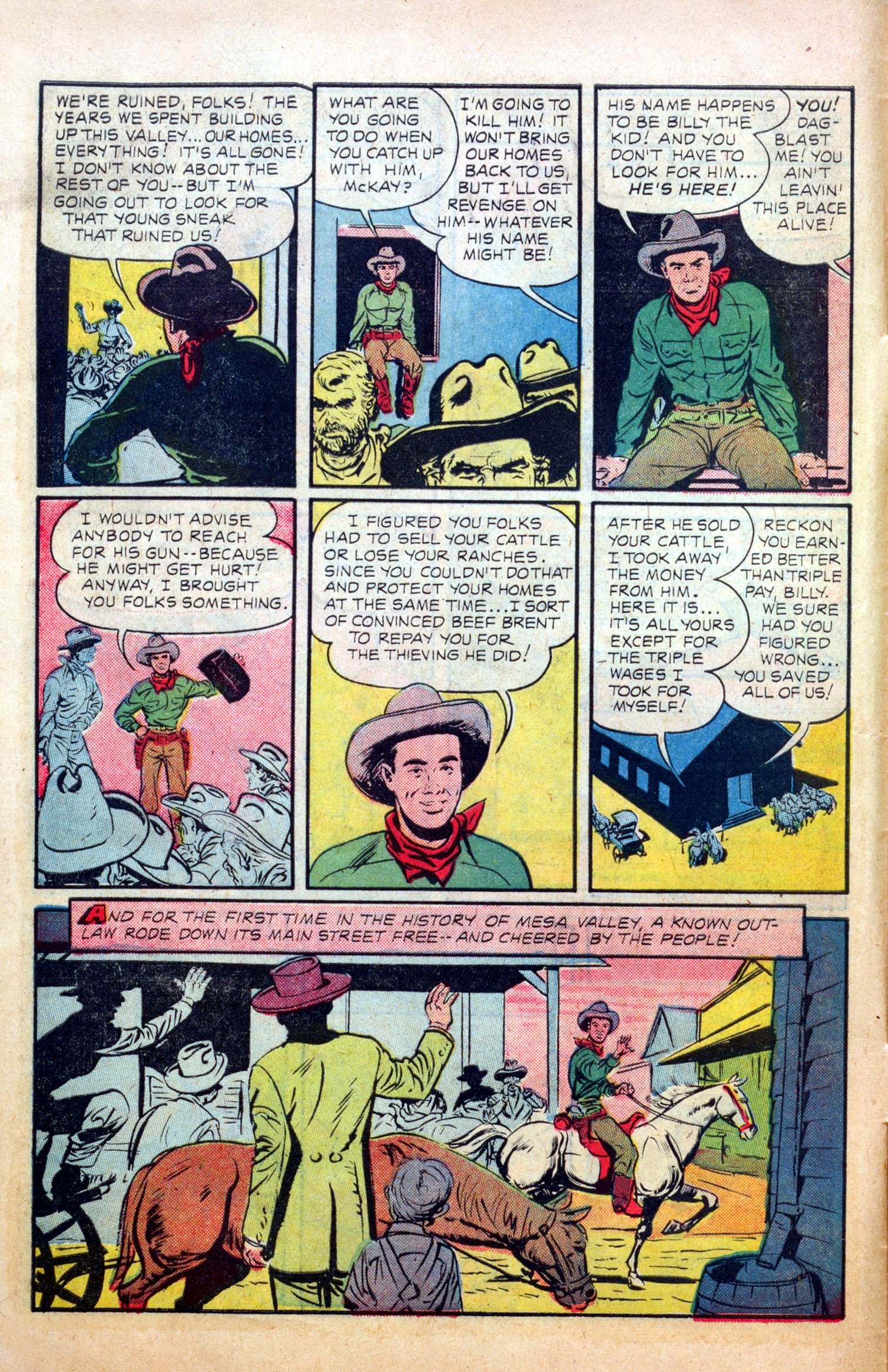 Read online Billy the Kid Adventure Magazine comic -  Issue #2 - 10
